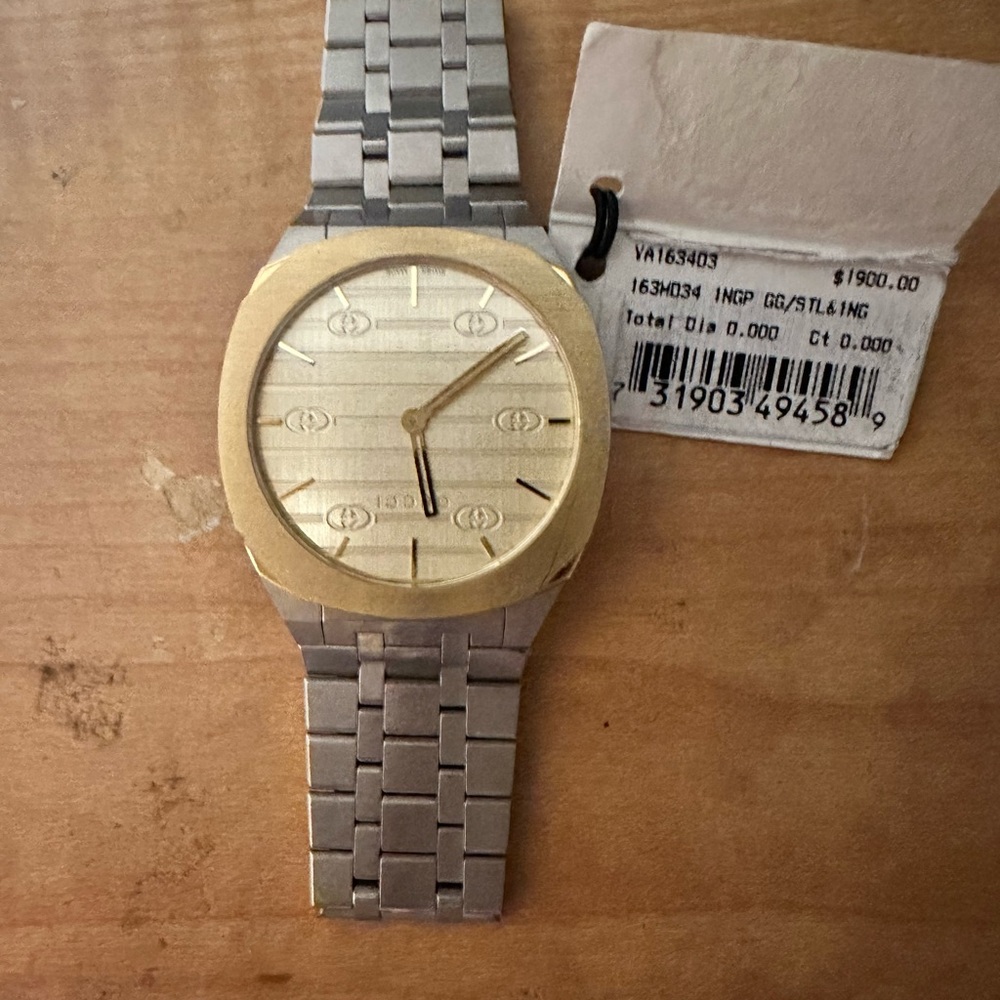 🔥🎊 unisex GUCCI 38mm two-tone Bracelet watch major discount🎁
